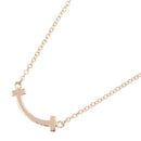 Tiffany Necklace Co T 40.5/45.5 K18Pg Used A