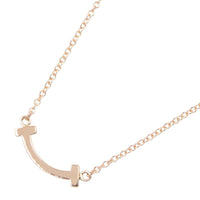 Tiffany Necklace Co T 40.5/45.5 K18Pg Used A