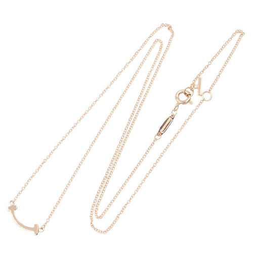Tiffany Necklace Co T 40.5/45.5 K18Pg Used A