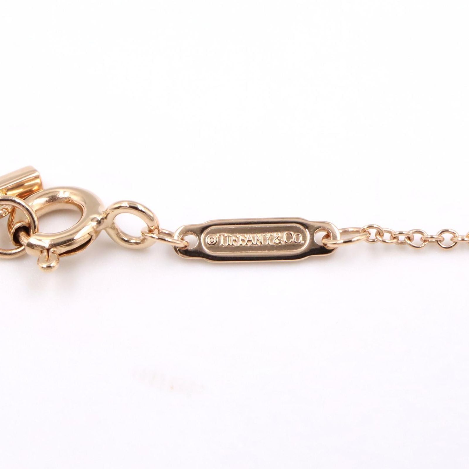 Tiffany Necklace Co T 40.5/45.5 K18Pg Used A
