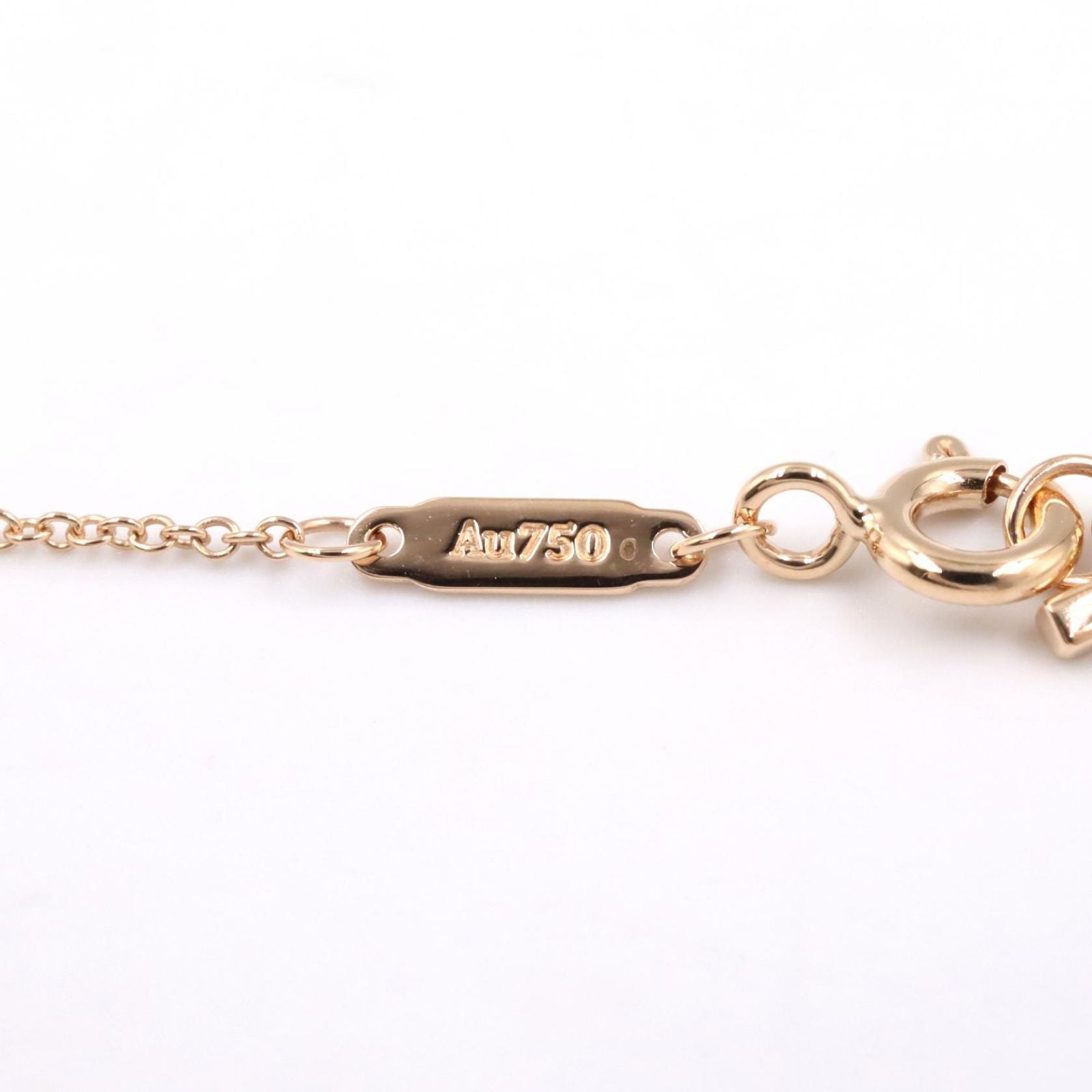 Tiffany Necklace Co T 40.5/45.5 K18Pg Used A