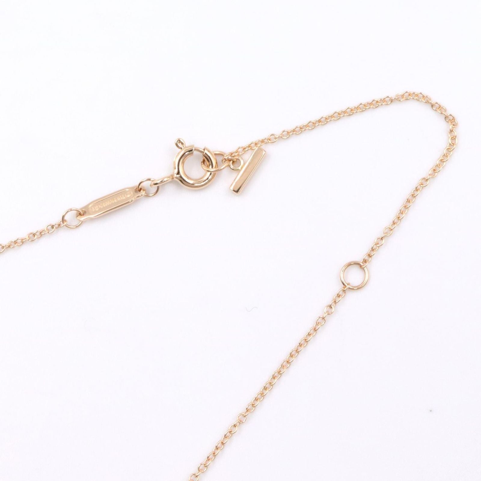 Tiffany Necklace Co T 40.5/45.5 K18Pg Used A
