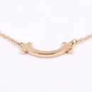 Tiffany Necklace Co T 40.5/45.5 K18Pg Used A
