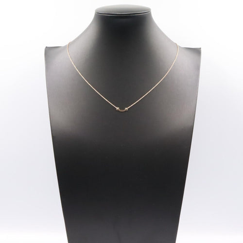 Tiffany Necklace Co T 40.5/45.5 K18Pg Used A