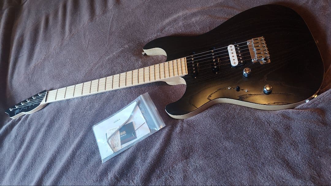 Electric Guitar Saito Guitars S-622L Blackopenpore