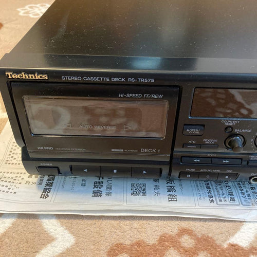 Technics Cd Md Cassette Deck Rs-Tr575