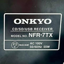 Onkyo Mini Component Systems Nfr-7Tx Cd/Sd/Usb