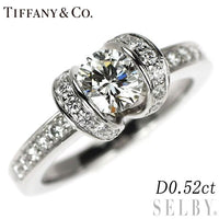 Tiffany Ring Pt950 0.52Ct