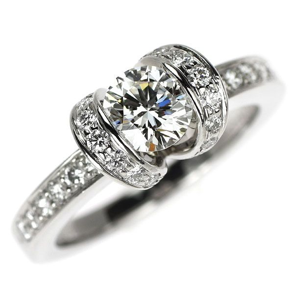 Tiffany Ring Pt950 0.52Ct