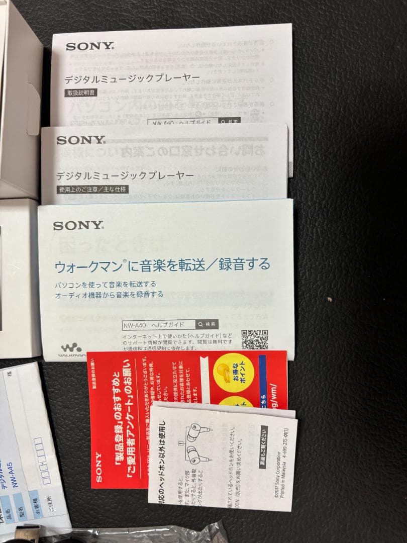 Sony Digital Audio Player A Nw-A45(B)