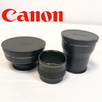 Canon Conversion Converter Lenses Tc-Dc58C 2X Wc-Dc58B 0.75X