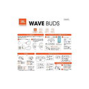 Wireless Earphone Jbl Wave Buds Bluetooth/Ip54 Usb C/ Jblwbudsmit