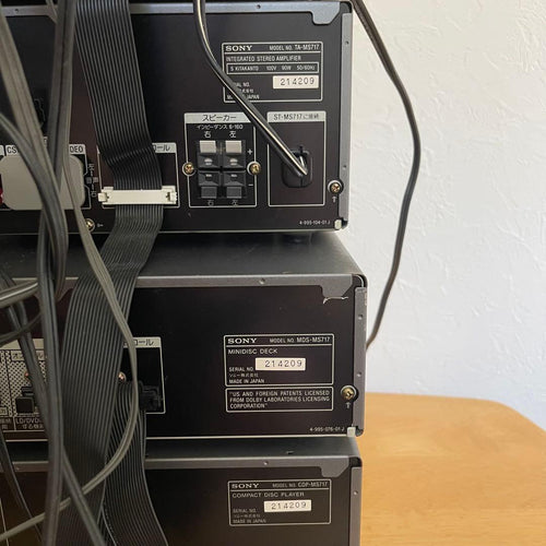 Sony Cd, Md Cassette Decks Dhc-Md717 Cdmd3
