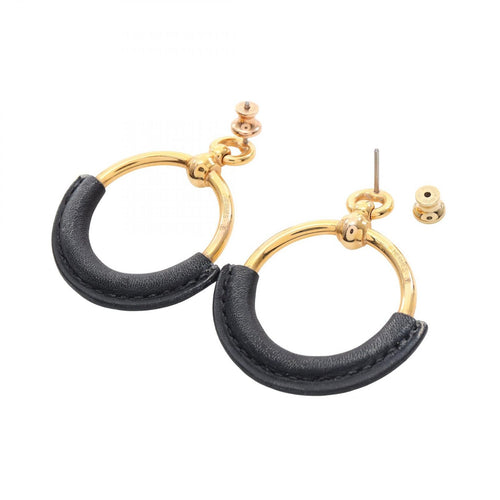 Hermes Earrings (For One Ear) Gp Used B