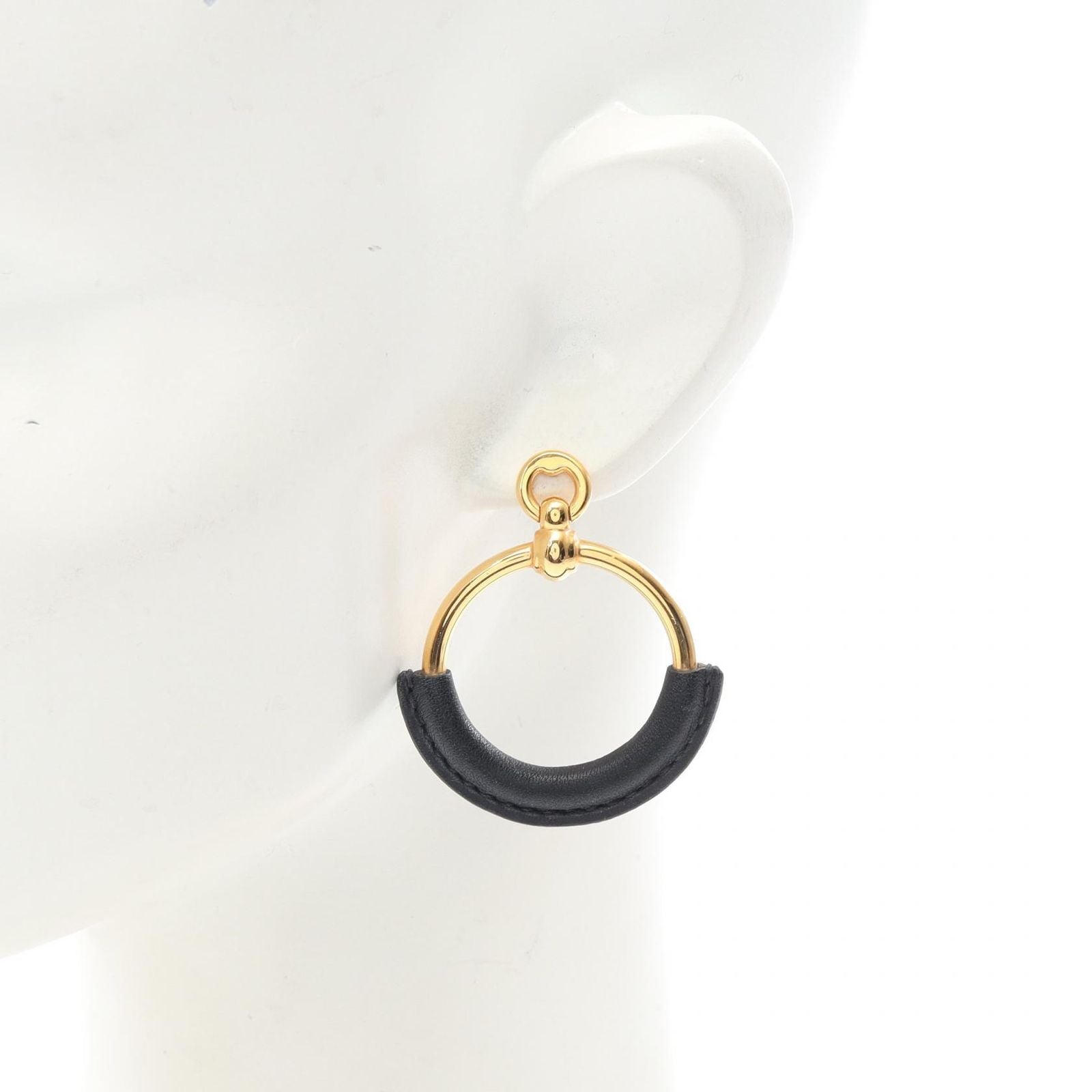 Hermes Earrings (For One Ear) Gp Used B