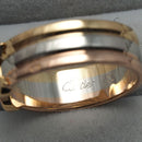 Cartier Ring 2C C C2 Sm 51 K18Yg/Wg/Pg #194928