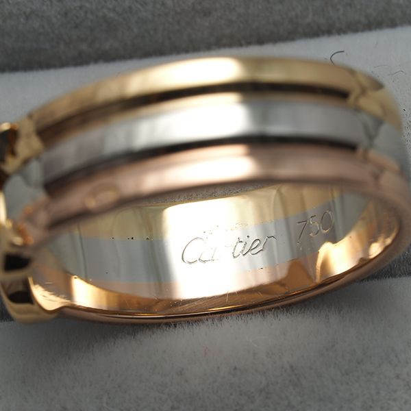 Cartier Ring 2C C C2 Sm 51 K18Yg/Wg/Pg #194928