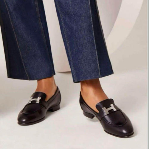 Hermes Loafers Dress Shoes 35