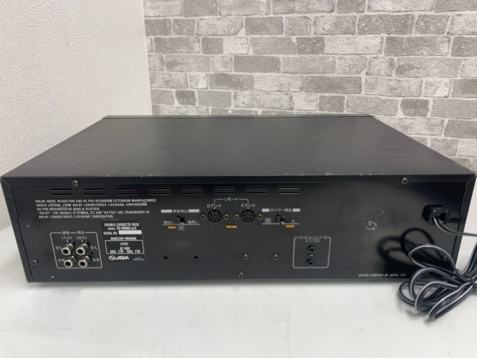 Victor Cd Md Cassette Deck Td-W603Mk