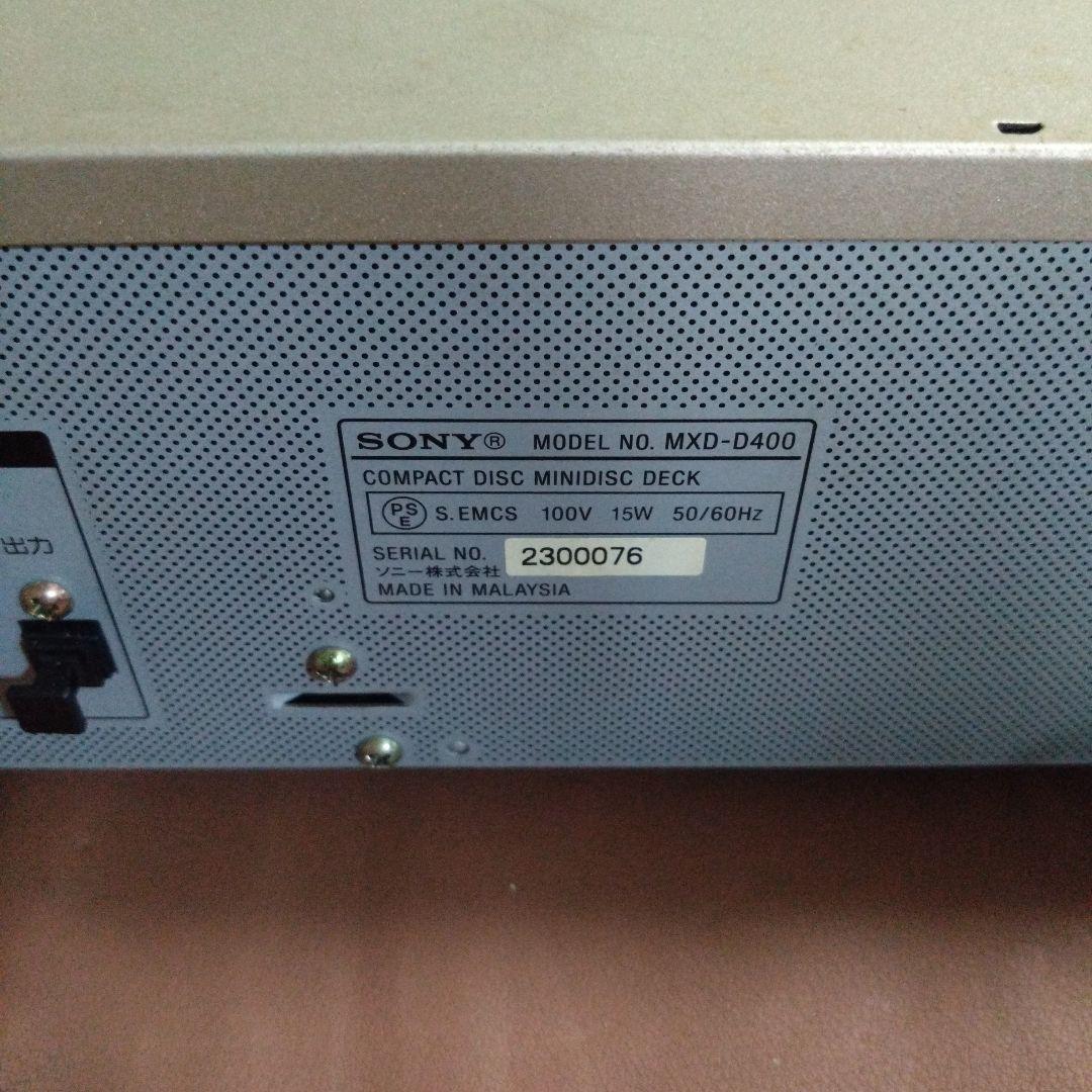 Sony Cd Md Cassette Deck Md/Cd Mxd-D400