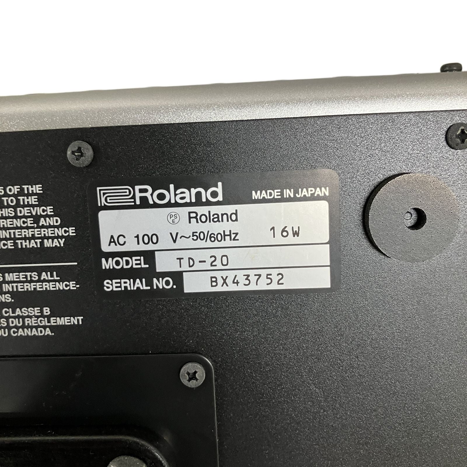 Electronic Drum Roland Td-20 V-Drums S11048764