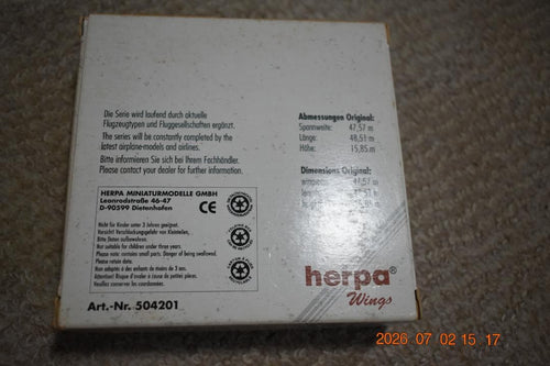 Herpa Wings Aircraft Helicopters 1/500 B767-200