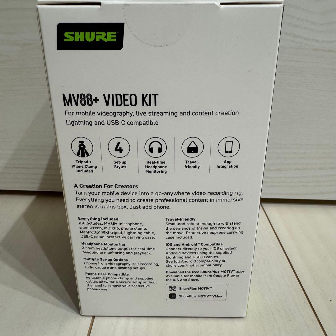 Shure Condenser Microphone Mv88+ Video Kit