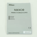 Nikon Lens (Zoom) Nikkor Z 70-200Mm F/2.8 Vr S