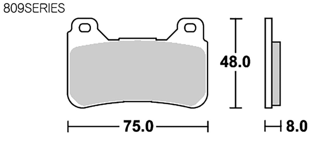 Brake (Kitaco) Sbs 809Hs Cbr600Rr Vfr800F/X Cbr1000R 777-0809020