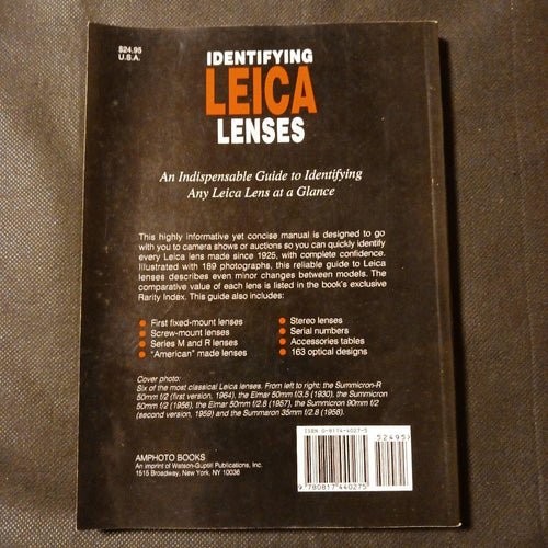 Hobbies, Sports Practical Guides Identifying Leica Lenses
