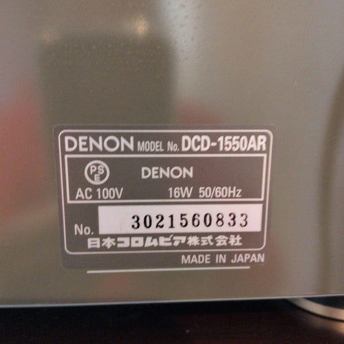 Denon Cd Sacd Player Dcd-1550Ar