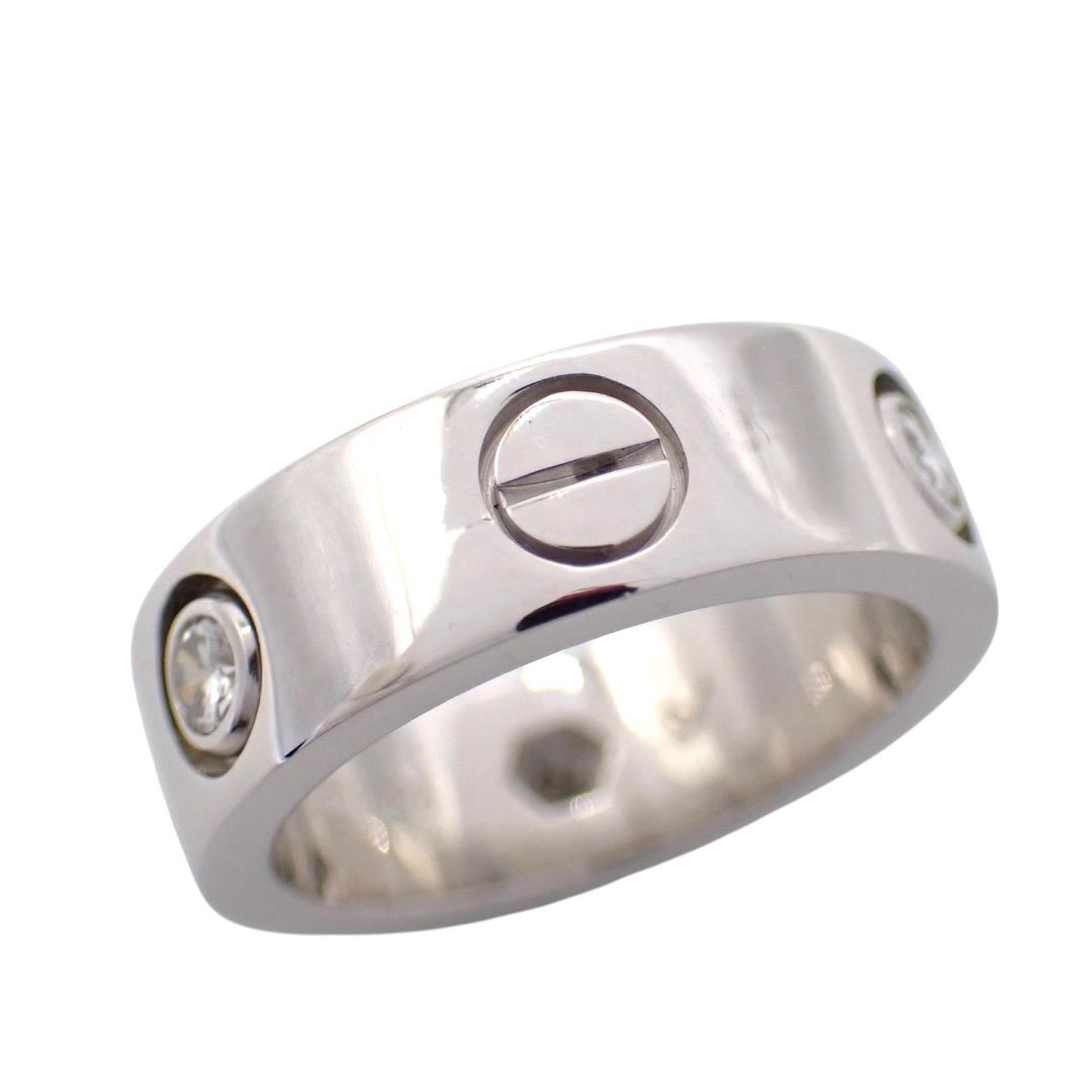 Cartier Ring 46 750 Wg 6 3P 4947