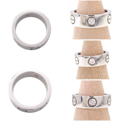 Cartier Ring 46 750 Wg 6 3P 4947