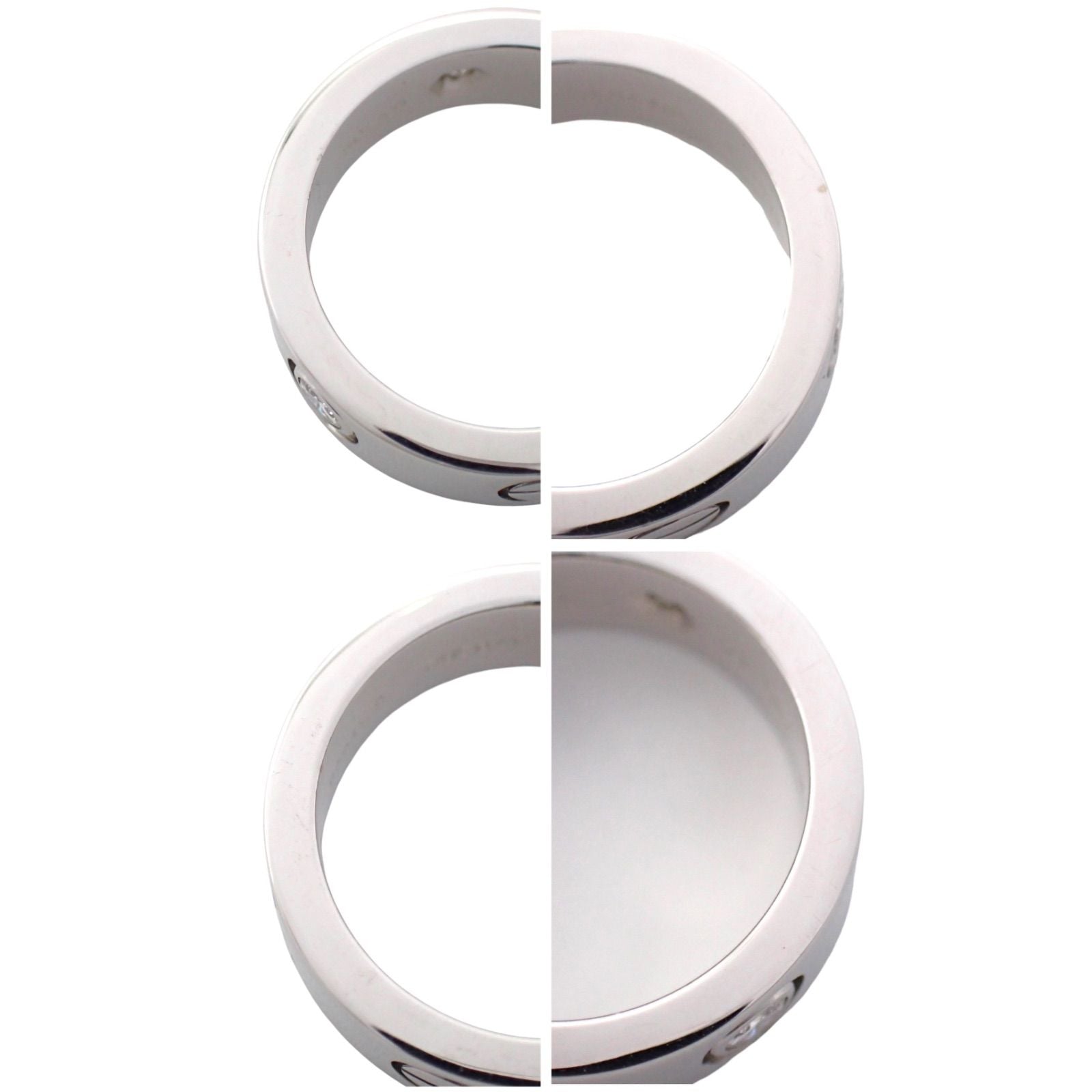 Cartier Ring 46 750 Wg 6 3P 4947