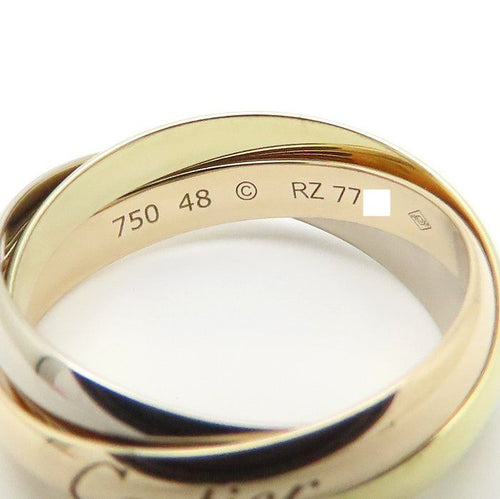 Cartier Ring #48 8 B4235100 K18 /294972 Bj
