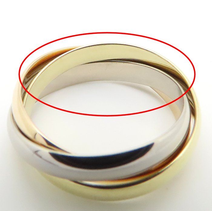 Cartier Ring #48 8 B4235100 K18 /294972 Bj
