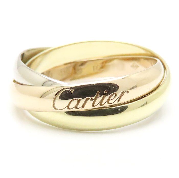 Cartier Ring #48 8 B4235100 K18 /294972 Bj