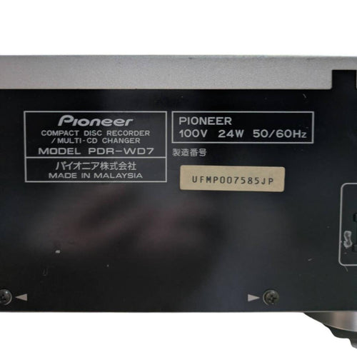 Pioneer Cd Sacd Players Pdr-Wd7 3