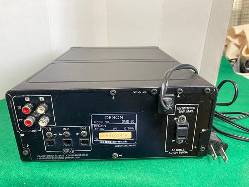 Denon Cd, Md Cassette Decks Dmd-80