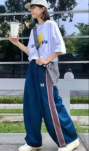 Wide-Leg Pants Loose-Fitting Needles