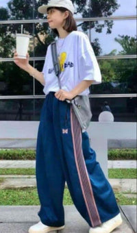 Wide-Leg Pants Loose-Fitting Needles
