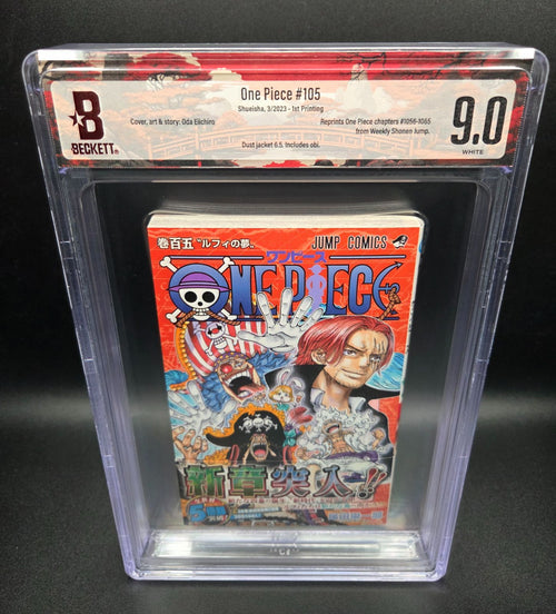 Boy'S Manga Bgs 9.0 One Piece 105 Vol.105 1St Printing Beckett Graded Book