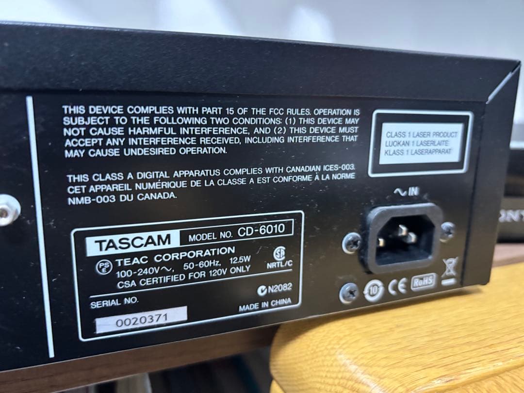Tascam Cd Sacd Player Tascom Cd-6010