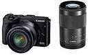 Digital Slr Canon Eos M3 Ef-M18-55Mm F3.5-5.6 Is Stm Ef-M55-200Mm F4.5-6.3