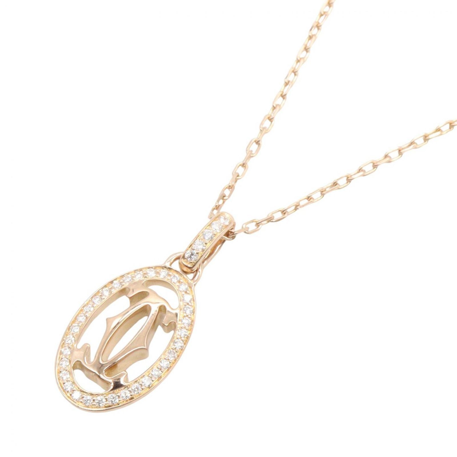 Cartier Necklace C 38/41.5Cm K18Pg
