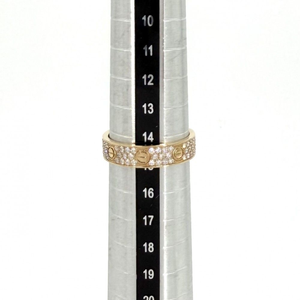 Cartier Ring 18 Yg Au750 K18 88 0.31Ctct 15 4.7G