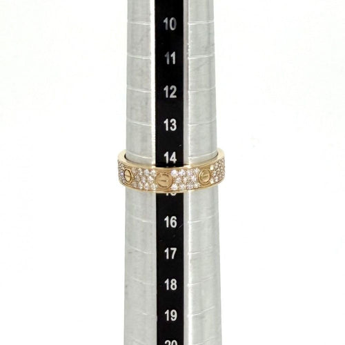 Cartier Ring 18 Yg Au750 K18 88 0.31Ctct 15 4.7G