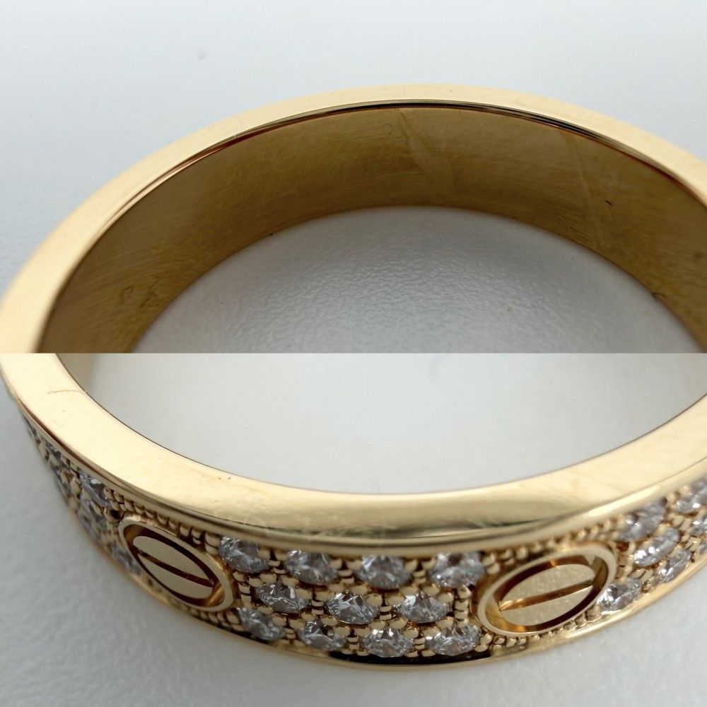 Cartier Ring 18 Yg Au750 K18 88 0.31Ctct 15 4.7G