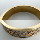Cartier Ring 18 Yg Au750 K18 88 0.31Ctct 15 4.7G