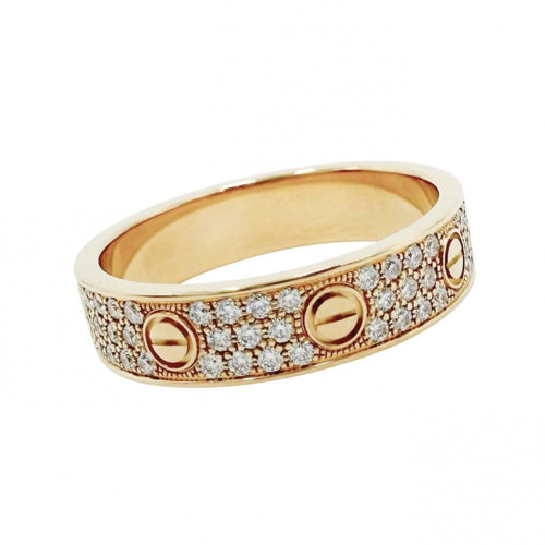 Cartier Ring 18 Yg Au750 K18 88 0.31Ctct 15 4.7G